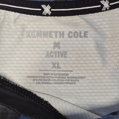 Kenneth Cole Men’s Active Tech Shirt S/S Stretch Breathable Soft Navy Camo