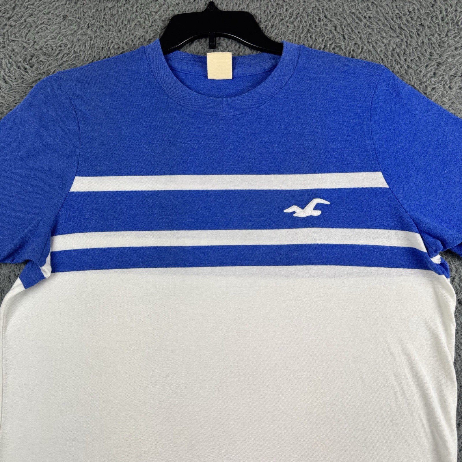Hollister Shirt XL Blue Y2K Embroidered Preppy Logo Blue Tee Cali Beach Outdoor gallery