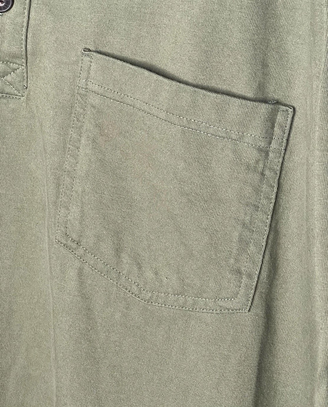 Duluth Trading Co. Longtail Men’s Henley Long Sleeve Pocket Tee Olive Green XL gallery