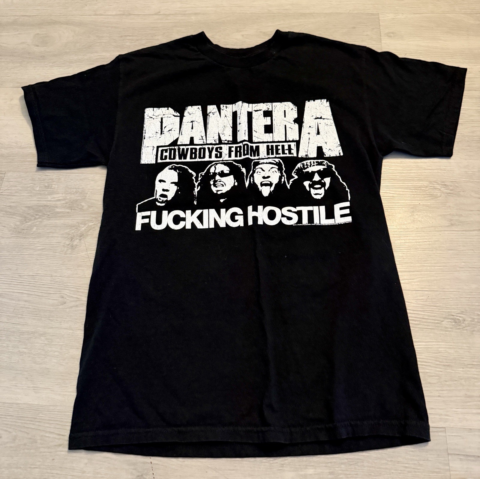 Rare Y2K PANTERA Cowboys From Hell F**cking Hostile Band T-Shirt 2013 Sz XS / S gallery