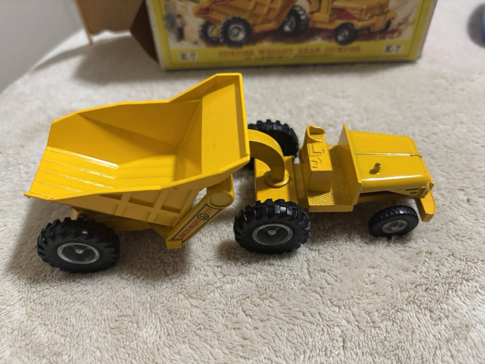 Matchbox Lesney K-7 King Size Curtiss Wright Rear Dumper with Box