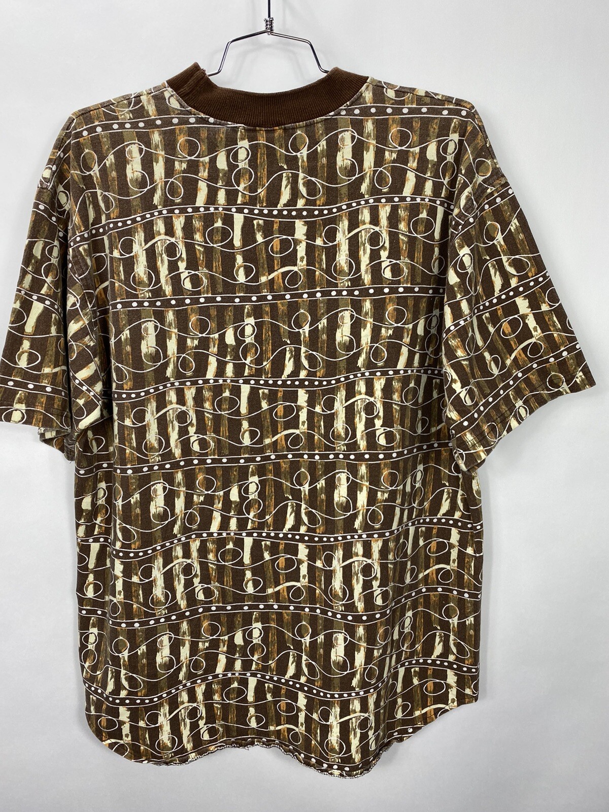Vintage 80s 90s Mossimo All Over Embroidered Spellout Shirt Skate Surf Street XL gallery