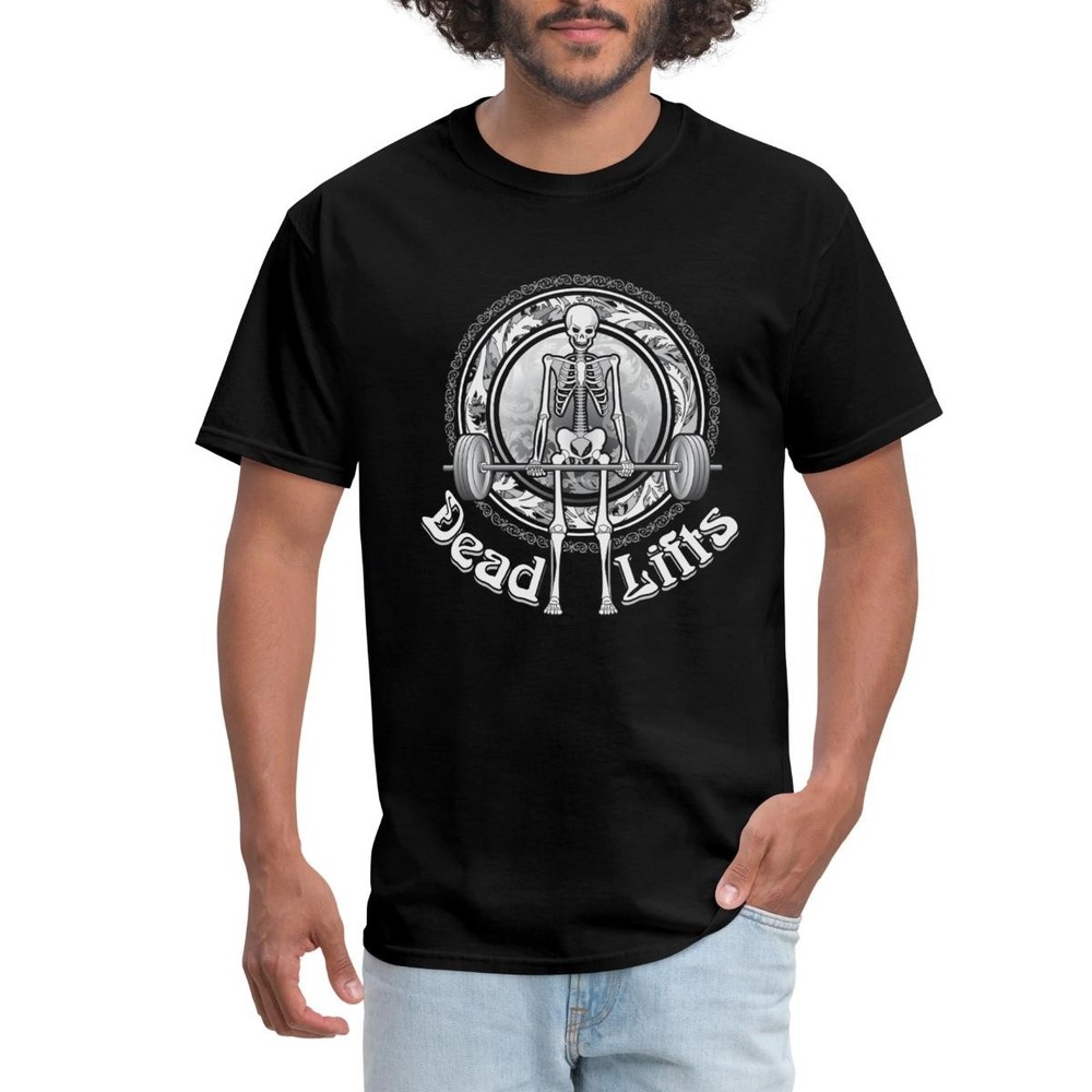 Dead Lifts Skeleton Weightlifting Men’s T-Shirt