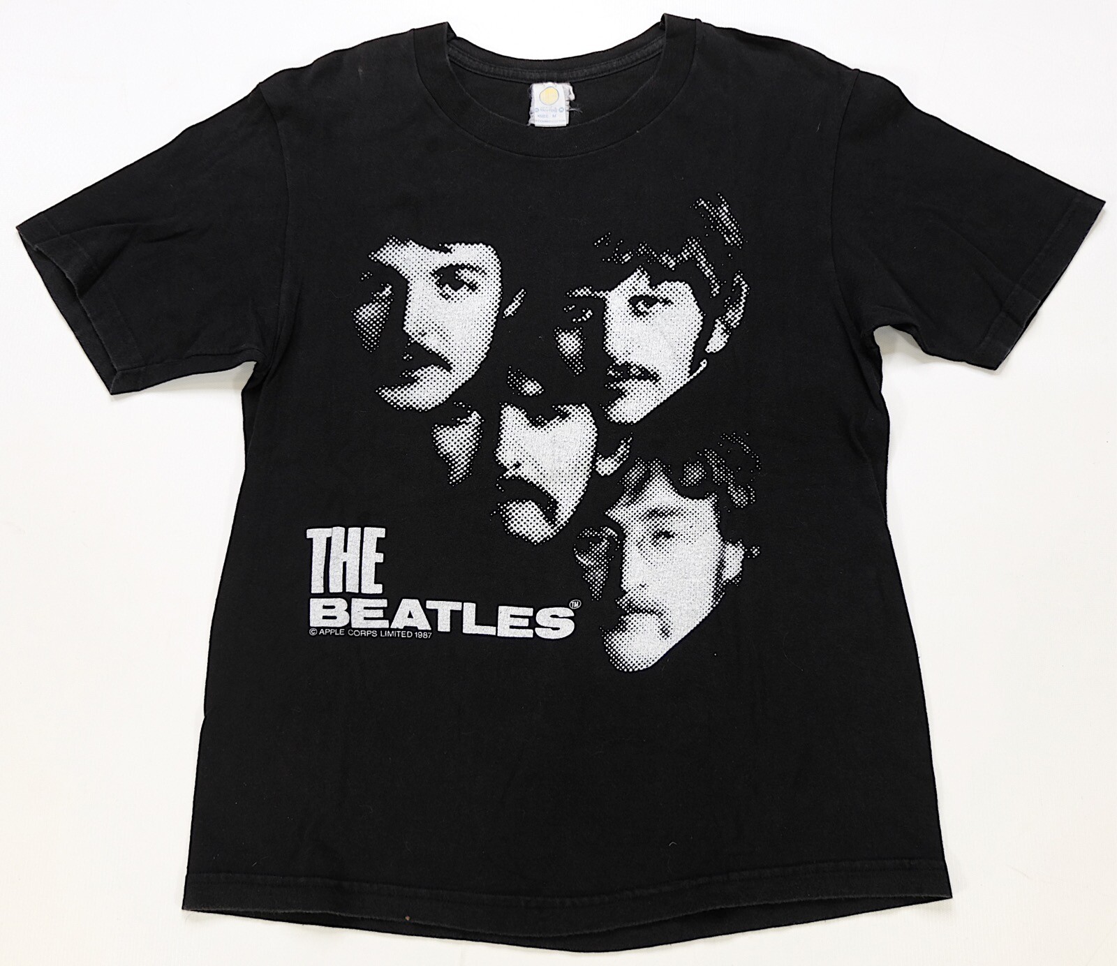 Rare Vintage HERING The Beatles John Paul Ringo 1987 Graphic T Shirt 80s Apple M