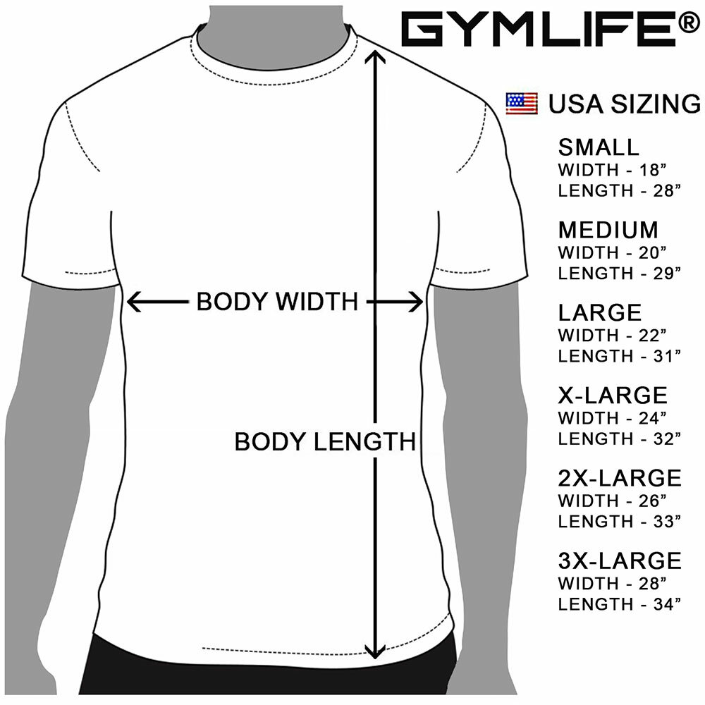 GYM LIFE® Mens Athletic T-Shirt Workout Exercise Fitness Men Tee Shirts, Black gallery