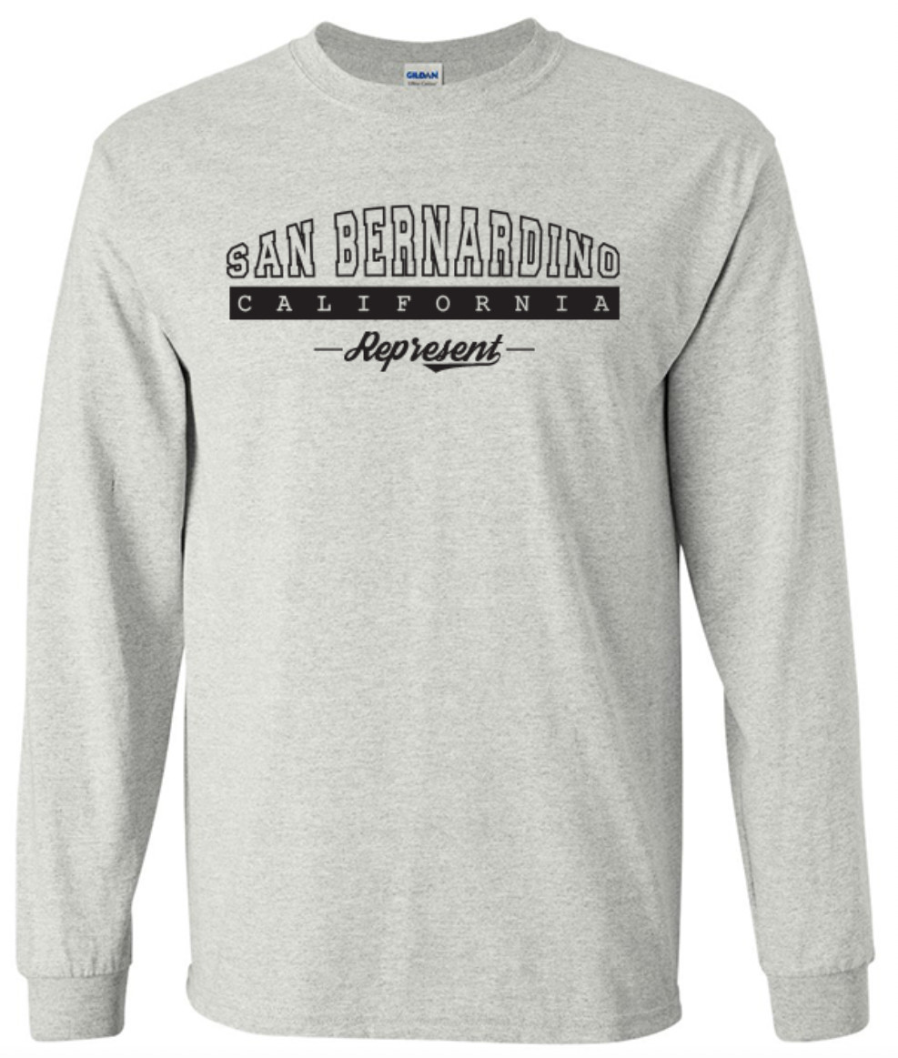 San Bernardino California State T-Shirt Long Sleeve Graphic Tees Unisex apparel gallery