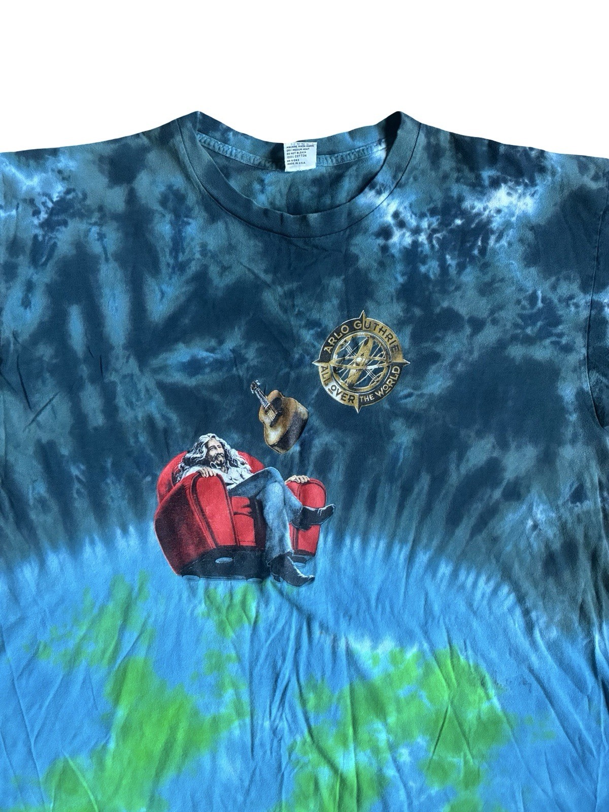 Vintage 90s Arlo Guthrie All Over The World Tour Single Stitch T-Shirt Size XXL gallery