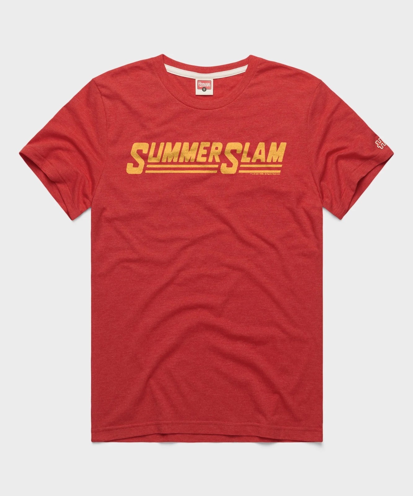 HOMAGE x WWE Summer Slam men's red t-shirt sz XL wrestlemania royal rumble wwf gallery