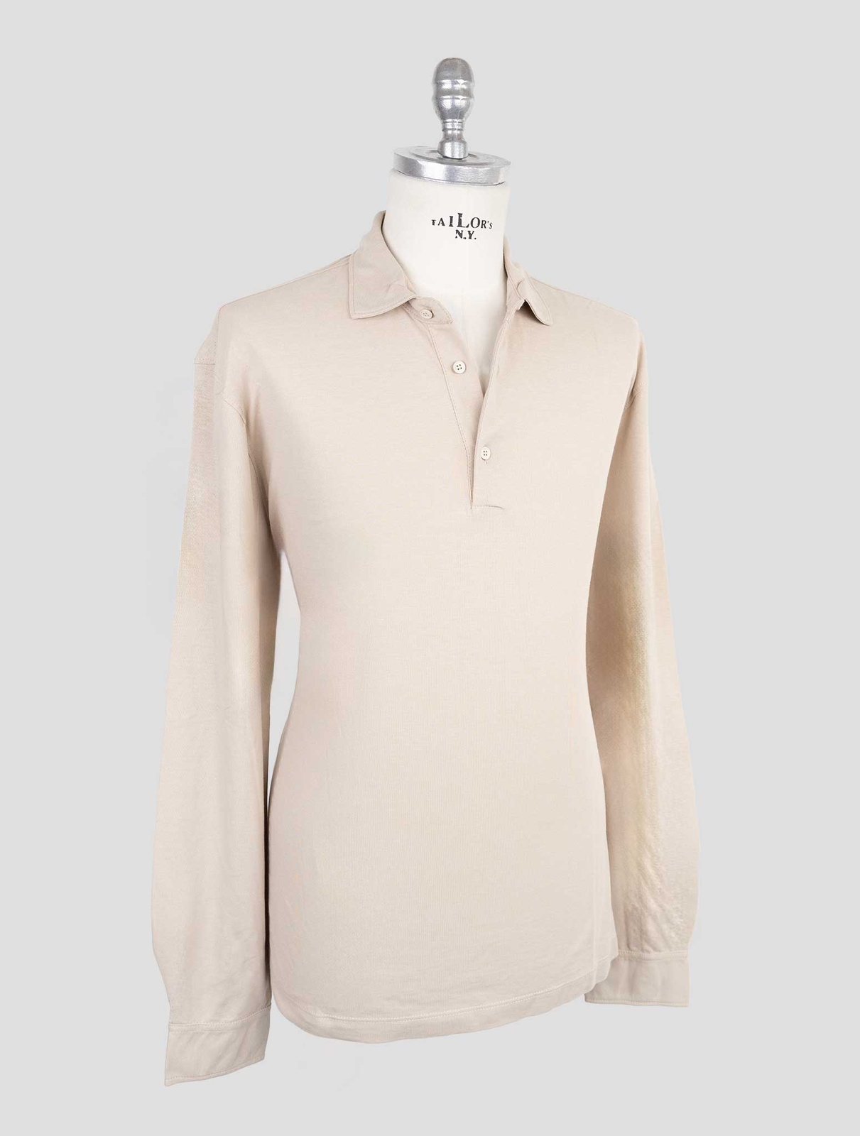 NEW KIRED BEIGE COTTON POLO US 46 - EU 56 KR28 gallery