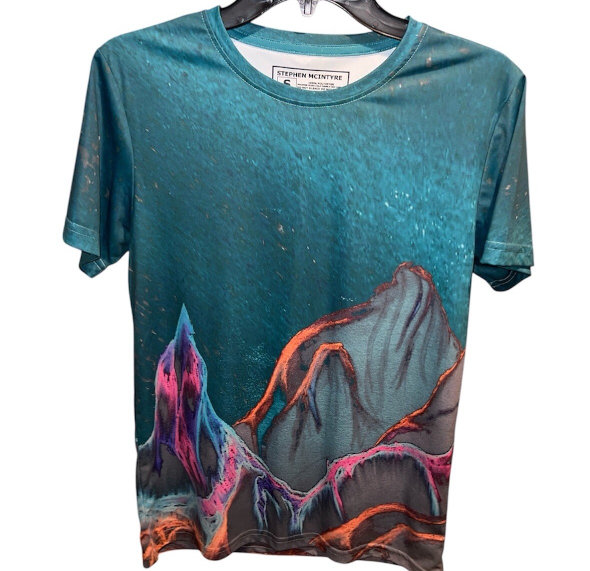 UPF 50+ Sun Shirt Stephen McIntyre Mens S Color Art Dry Wick Swim Sport fishing gallery