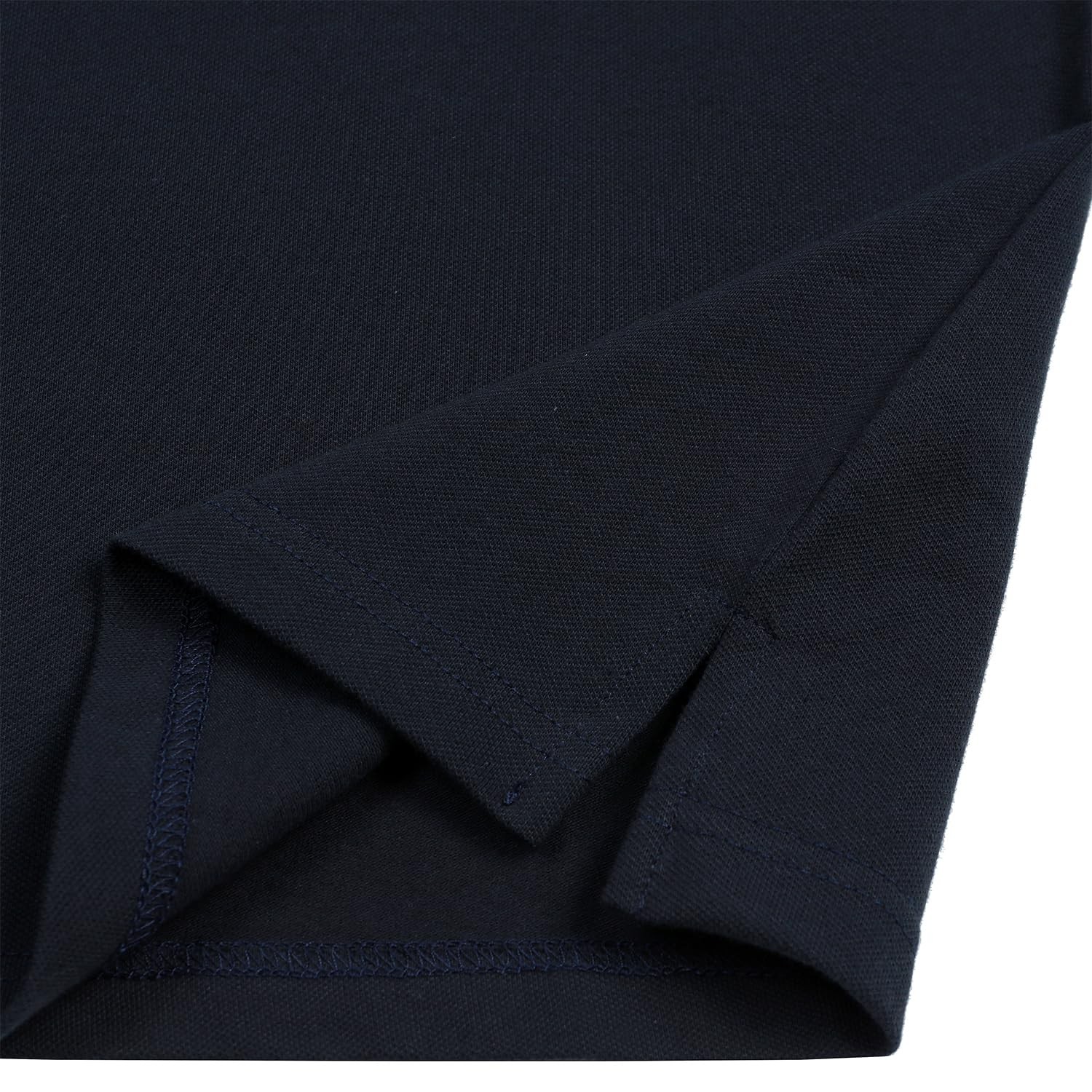 Polo shirt men's long sleeve polo shirts cotton color sewing pocket TShirt slim... gallery