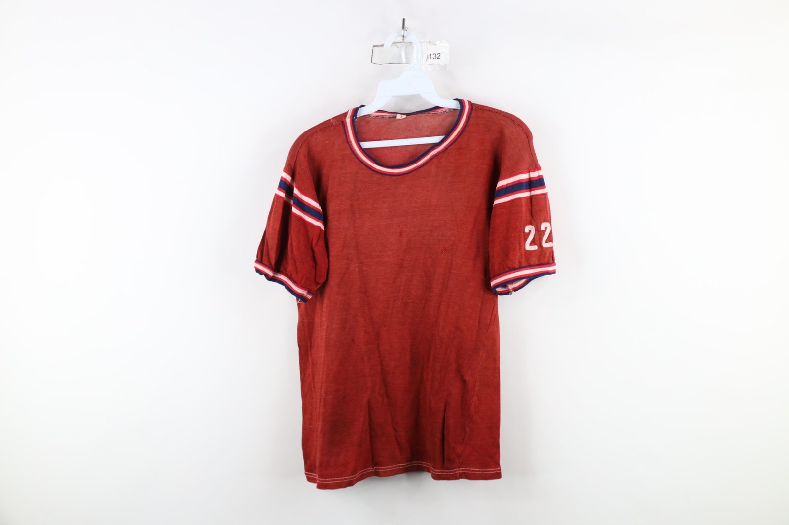 Vintage 40s 50s Mens S Rayon Durene Knit Chain Stitch Salem Jersey T-Shirt USA gallery