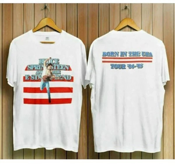 Bruce Springsteen E Street Band Born In The USA Tour 84-85 Reprint T-Shirt