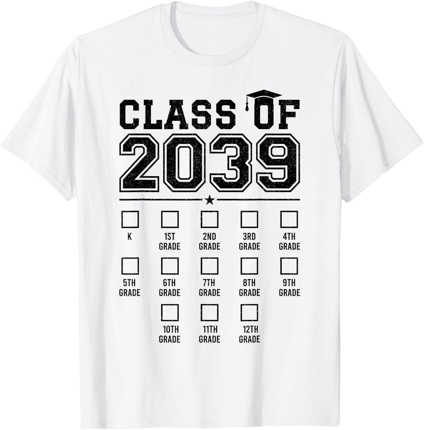 Class of 2039 Growing with me First Day of School Graduation T-Shirt gallery