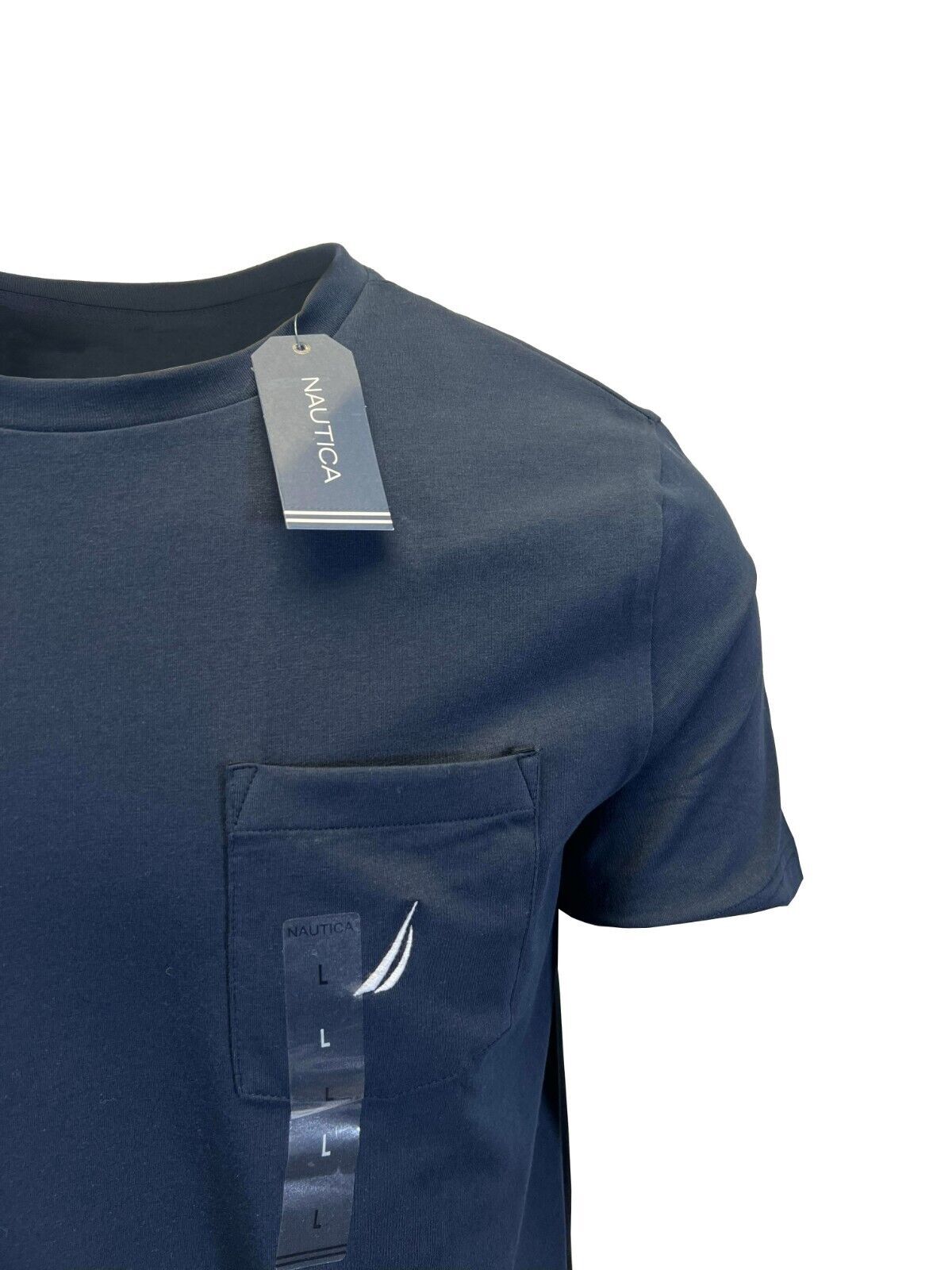 Nautica Men's T-Shirt Solid Crew Neck Short Sleeve Pocket gallery