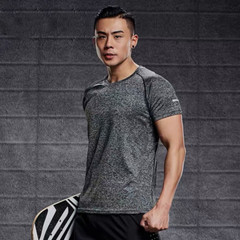 Summer Quick Drying T-shirt Men’s High Thin Breathable Short Sleeve Fitness