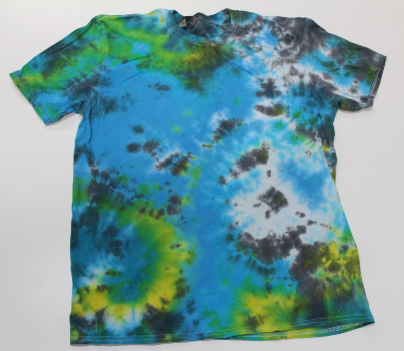 Tie Dye T-Shirt Adult L Blue Stony Brook Gildan Softstyle Cotton Short Sleeve gallery