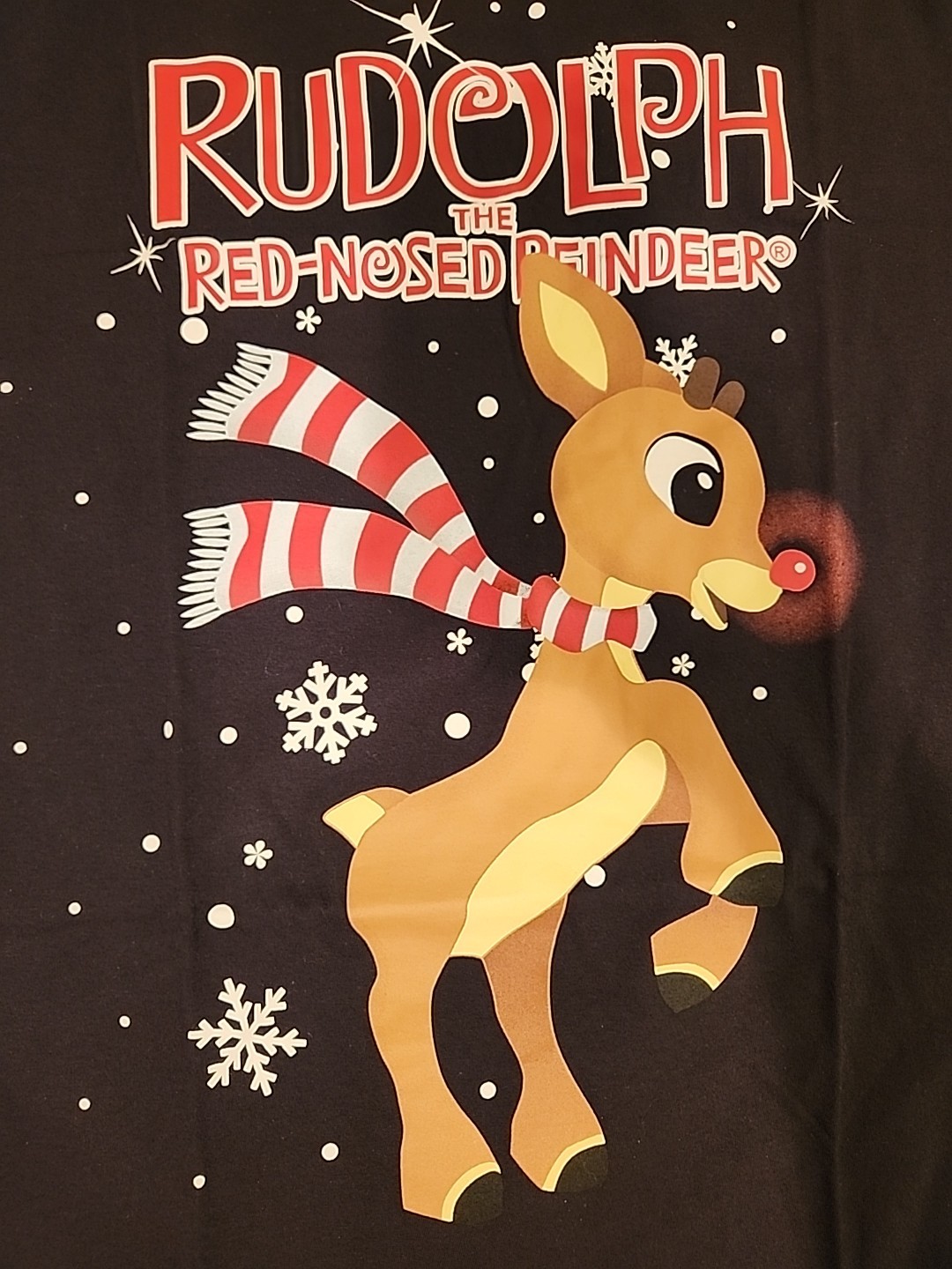 New Rudolph The Red-Nosed Reindeer Mens XL Christmas Spirit Tee gallery
