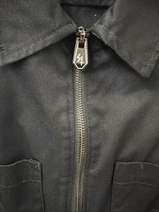 Lurking Class by Sketchy Tank Hotbox Chains Black Zip Work Shirt Size M