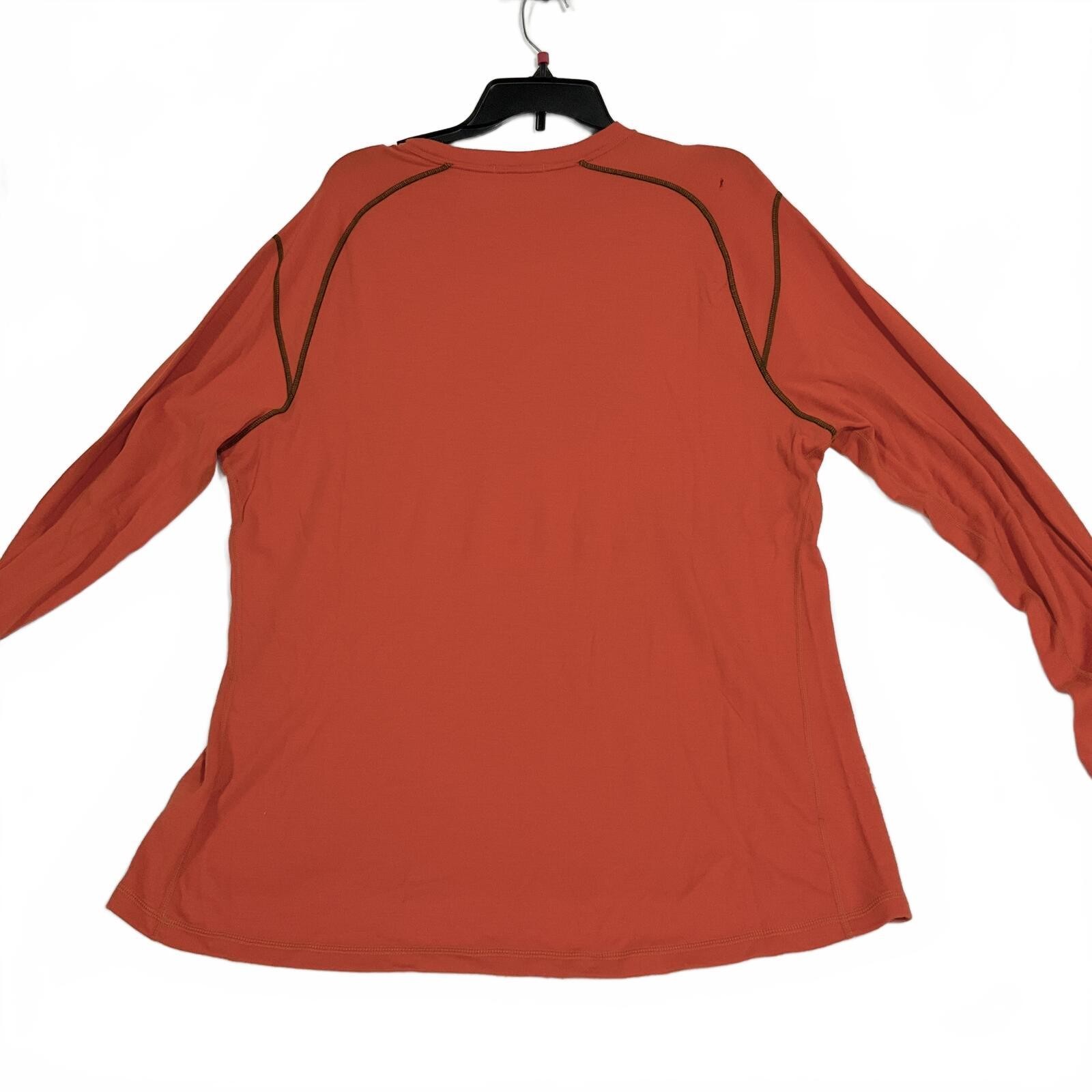 Smartwool Men's Long Sleeve Merino Wool Shirt XXL Orange b33 gallery