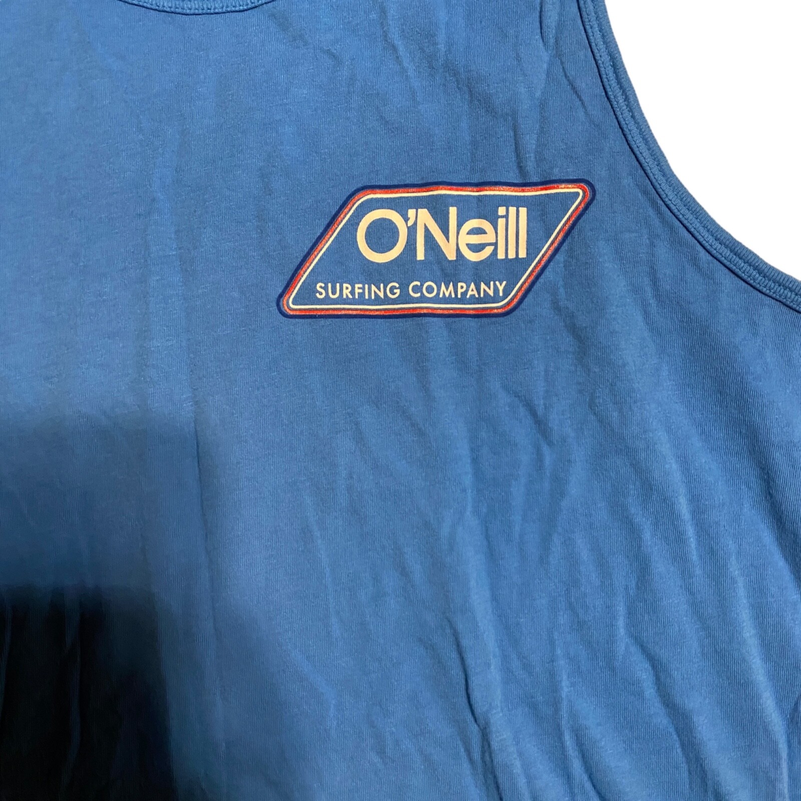 O'Neill Surf Men's Size Small Blue Pullover Logo Round Neck Sleeveless Tank Top gallery