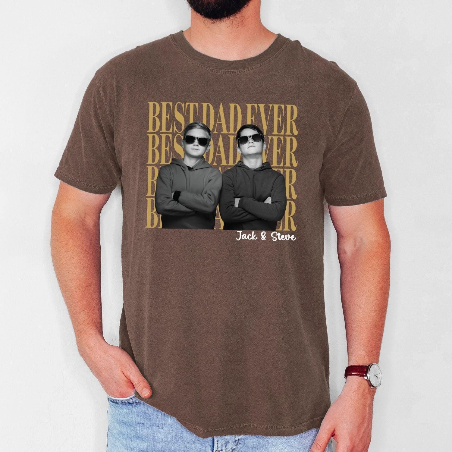 Custom Pet Photo Shirt Personalized Dog Cat Graphic Tee with Name Gift gallery