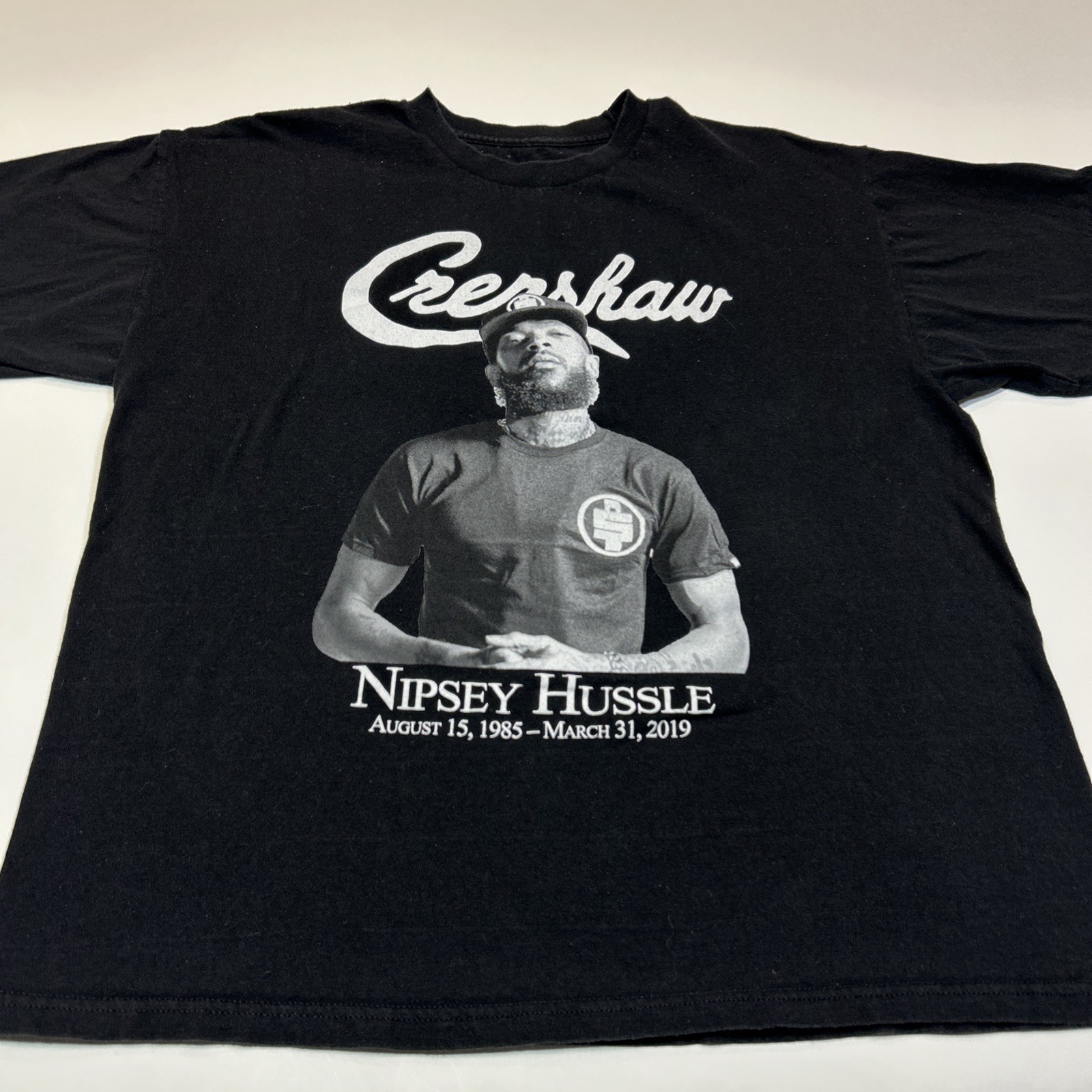 Nipsey Hussle Crenshaw Graphic T Shirt Black Hip Hop Rap Memorial Streetwear Tee gallery