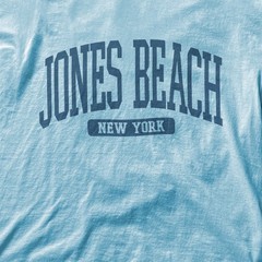 Jones Beach New York Souvenir Simple Summer Aesthetic T-Shirt Light Blue
