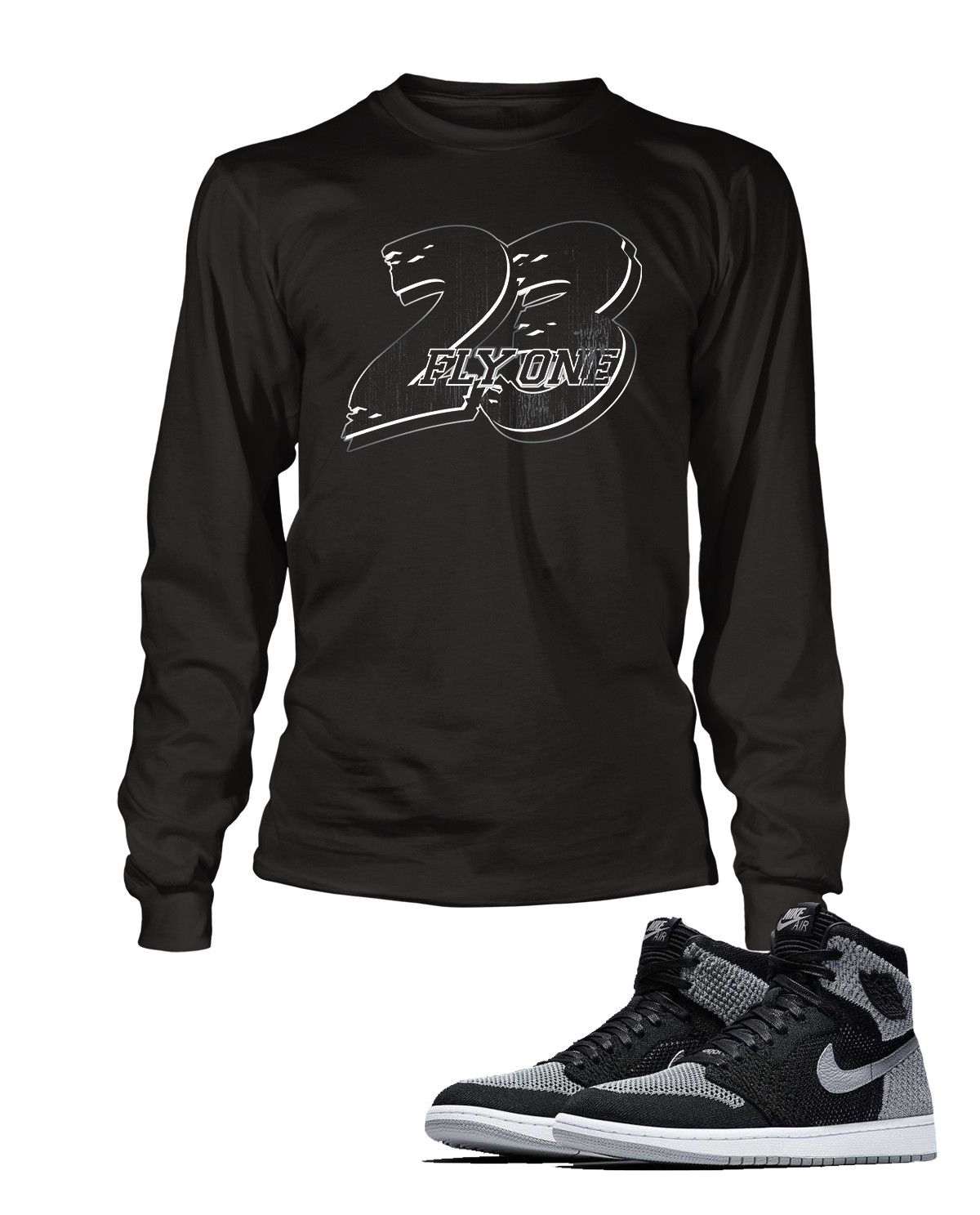 23 Street Wear Graphic FLY ONE Tee Shirt J1 High Men Big Tall Small Sport Tshirt
