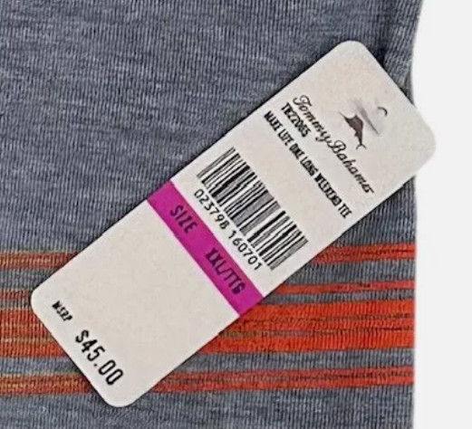 $45 TOMMY BAHAMA Heather Grey LONG WEEKEND Relaxed Fit Short Sleeve T-shirt NWT gallery