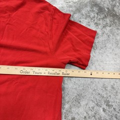 Apple Shirt Mens Large Red Logo Crewneck Employee Tee Short Sleeve T-Shirt