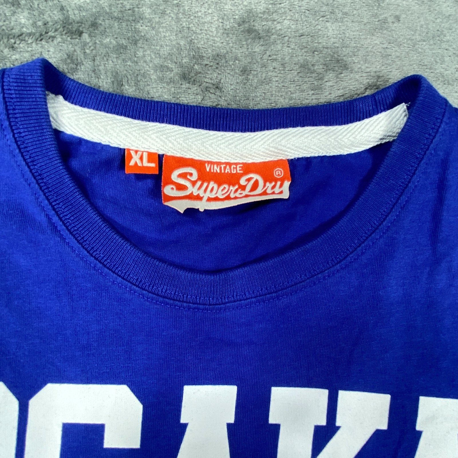 SuperDry Osaka Graphic Crewneck T Shirt Blue Men XL #6 Short Sleeve Japanese Y2K gallery