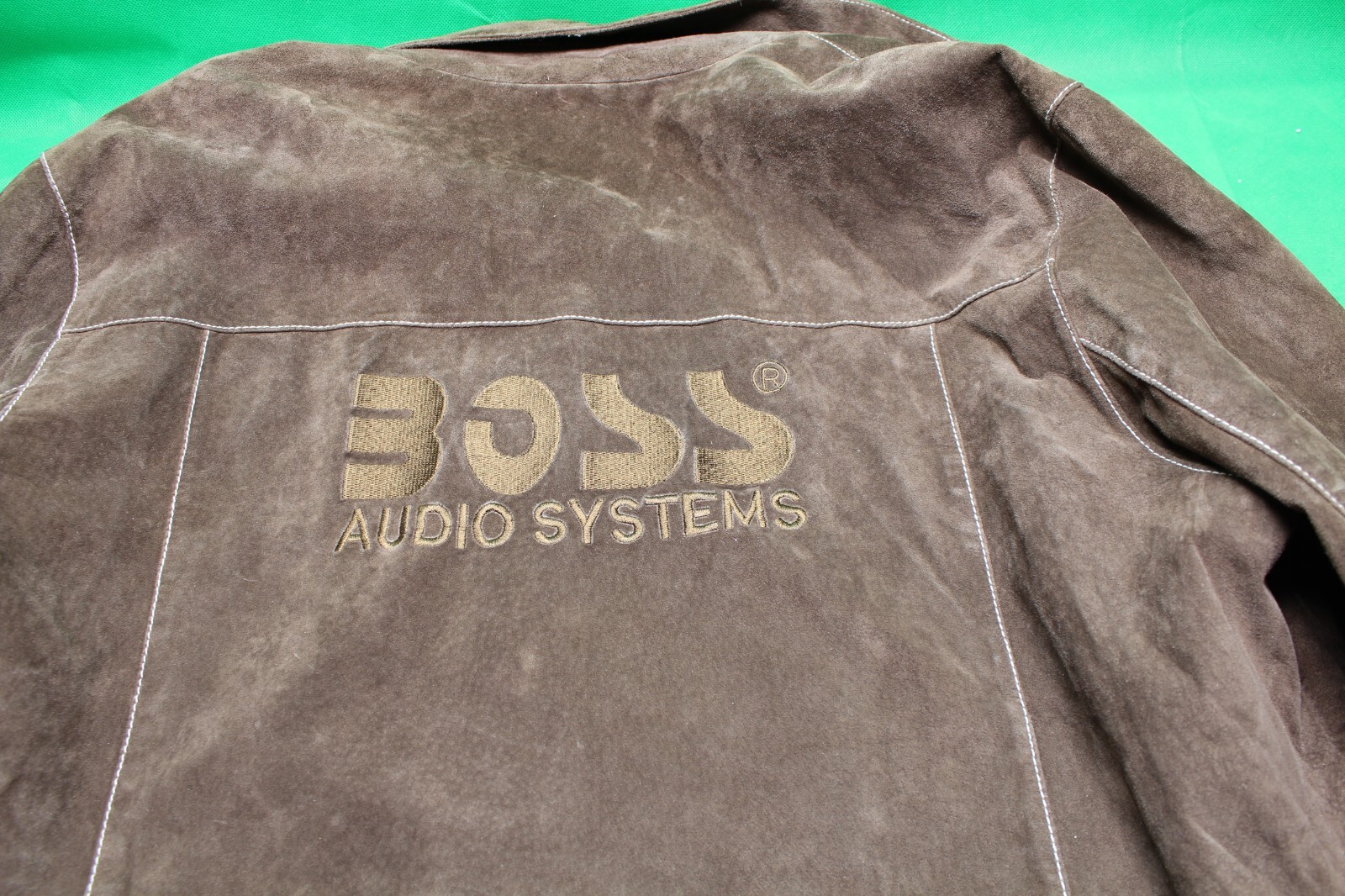 Boss Radio Audio Vintage RARE Sales rep leather jacked “Verified AUTHENTIC ” XL