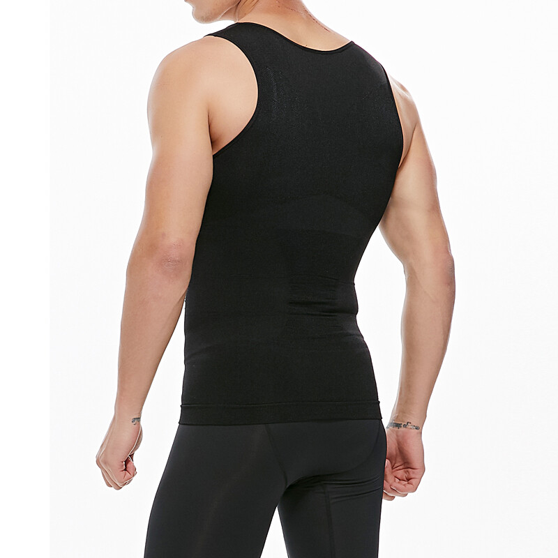Men Gynecomastia Compression Shirts Slimming Undershirt Tank Top Abs Body Shaper gallery