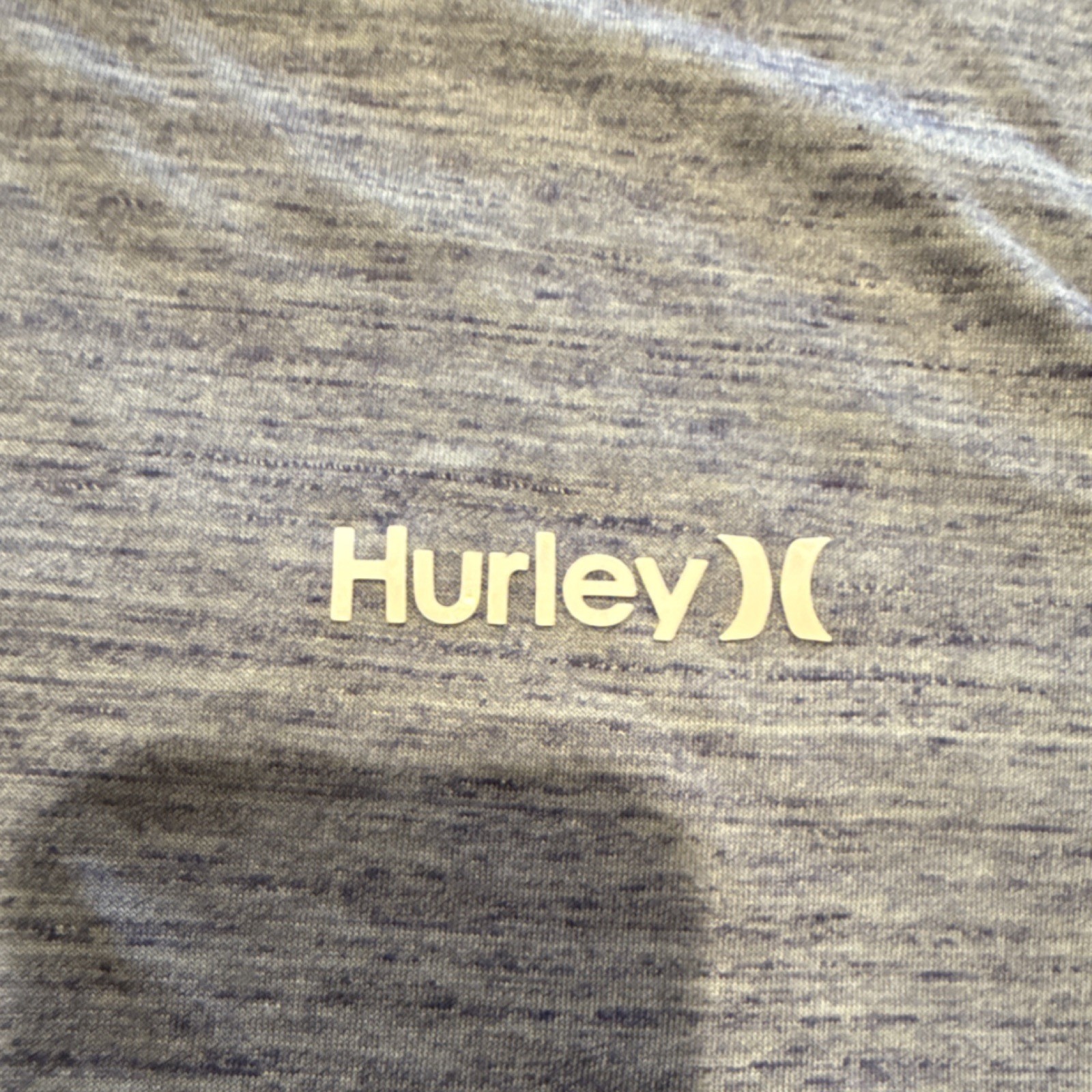 Hurley Men's Blue Solid Logo Crew Neck Short Sleeve T-Shirt, Size L gallery