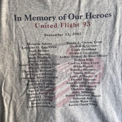 Gildan Ride With The 40 Flight 93 Long Sleeve Shirt Mens Large 9/11 Memorial