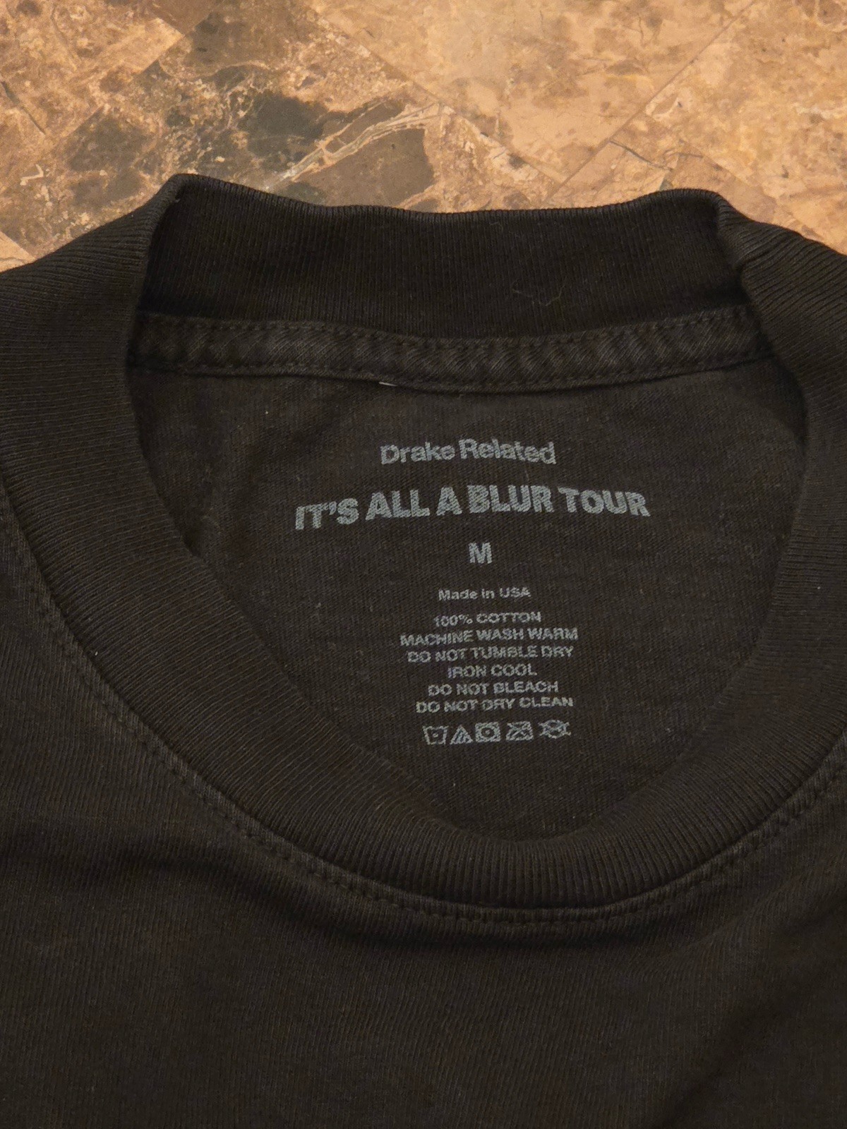 2023 Drake IAAB Its All A Blur US Tour T-shirt Hip Hop Concert Merch Size M gallery