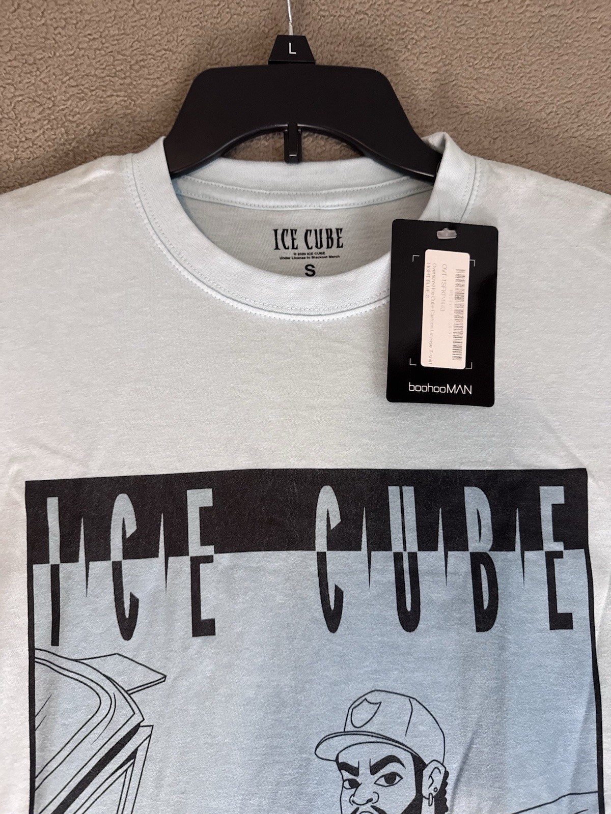 boohooMAN Ice Cube Today Was a Good Day Men's Blue Cotton Graphic Tee S gallery