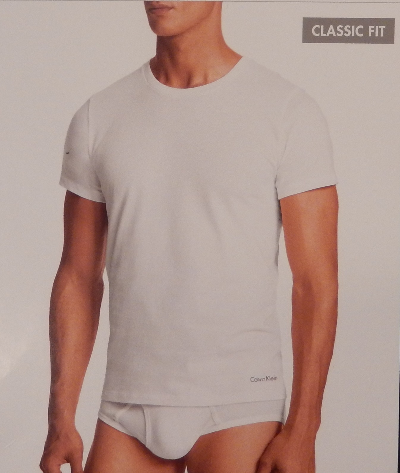 1 CALVIN KLEIN COTTON BLACK GRAY WHITE CREW NECK T-SHIRT UNDERSHIRT S M L XL XXL gallery