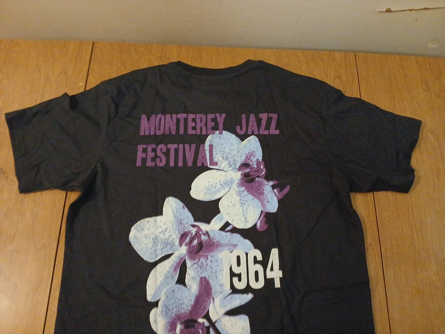 RARE Thelonious Monk 1964 Monterey Jazz Festival Black Tshirt Medium Tall gallery