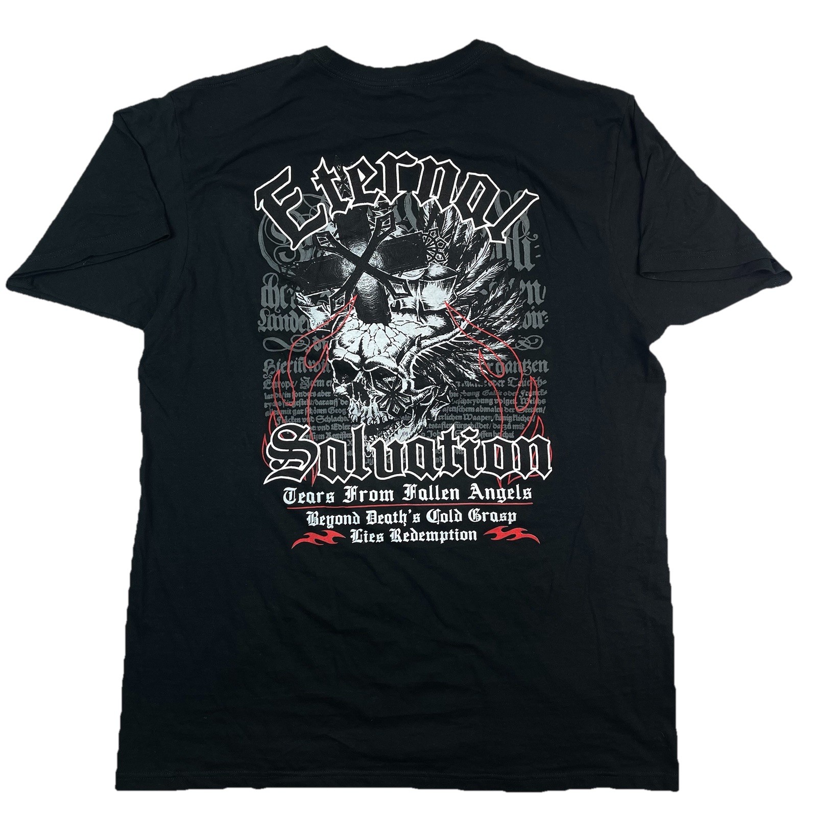 Eighty Eight Brand Eternal Salvation Skull Cross Fallen Angels T-Shirt Men’s L gallery