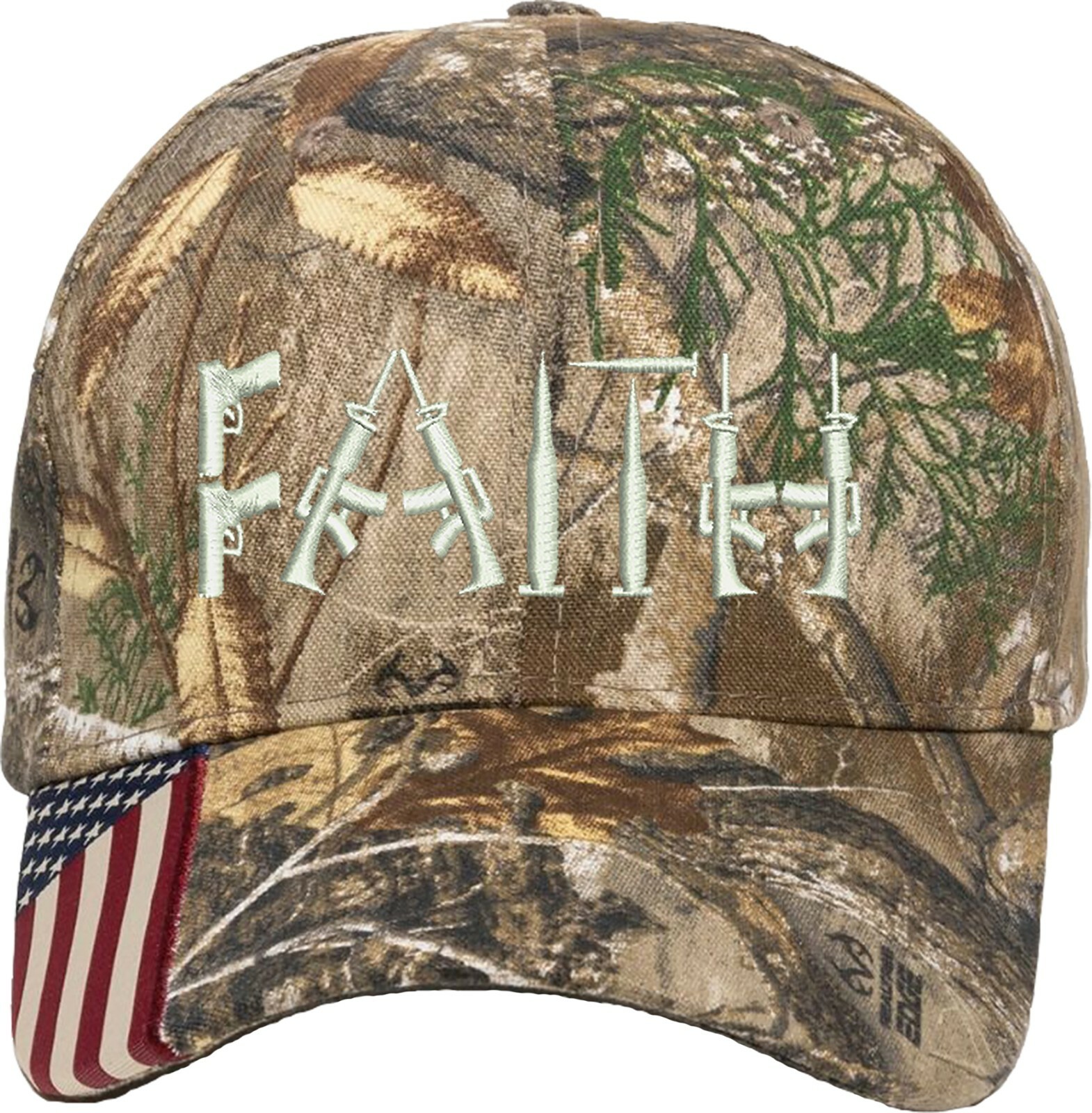 Faith Guns 2nd Amendment Embroidered Camo Structured Adjustable Hat gallery