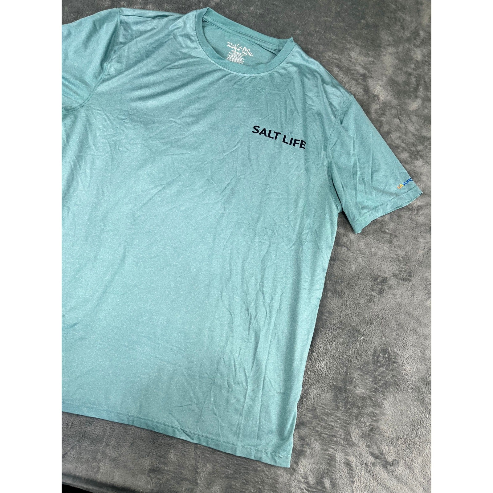 Men’s Salt Life teal green SLX XL Long-Sleeve Performance Tee Excellent gallery