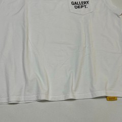 Gallery Dept Augi Sleeveless Tee White Mens Medium Pocket Logo NWT