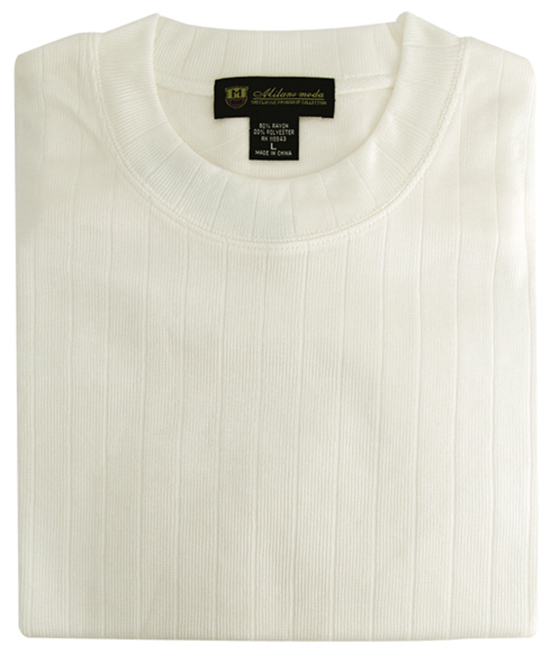 MEN'S KNITTED SWEATER 80% RAYON 20% POLYESTER Short SLEEVES AND SOLID 510 gallery