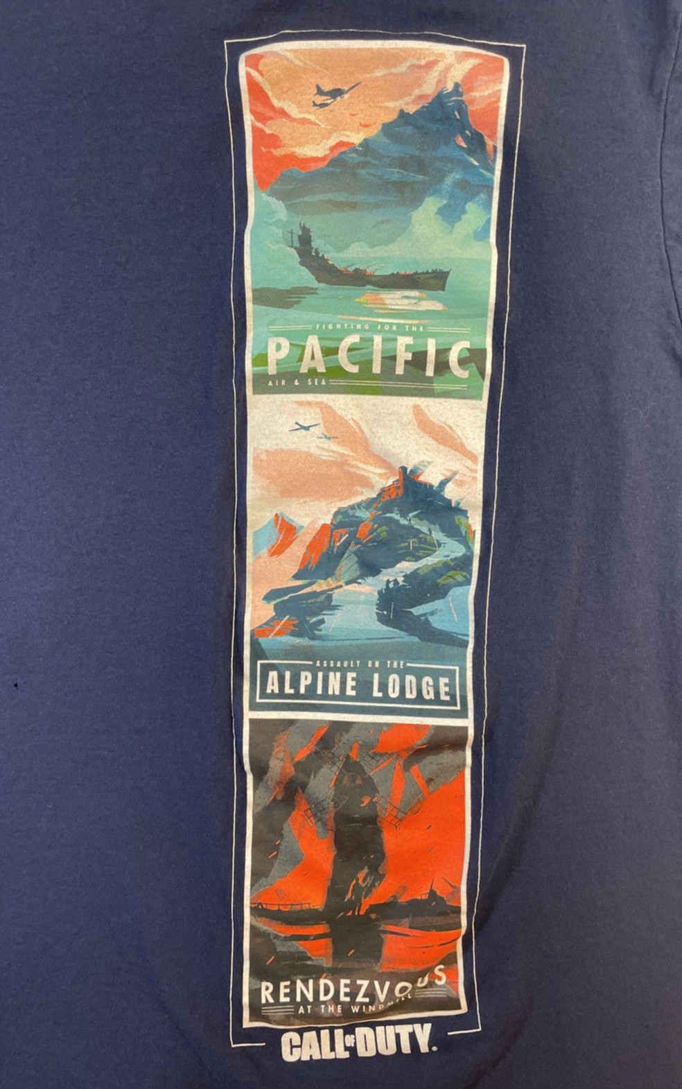 XL Blue Call Of Duty Vanguard T-Shirt Video Games gallery