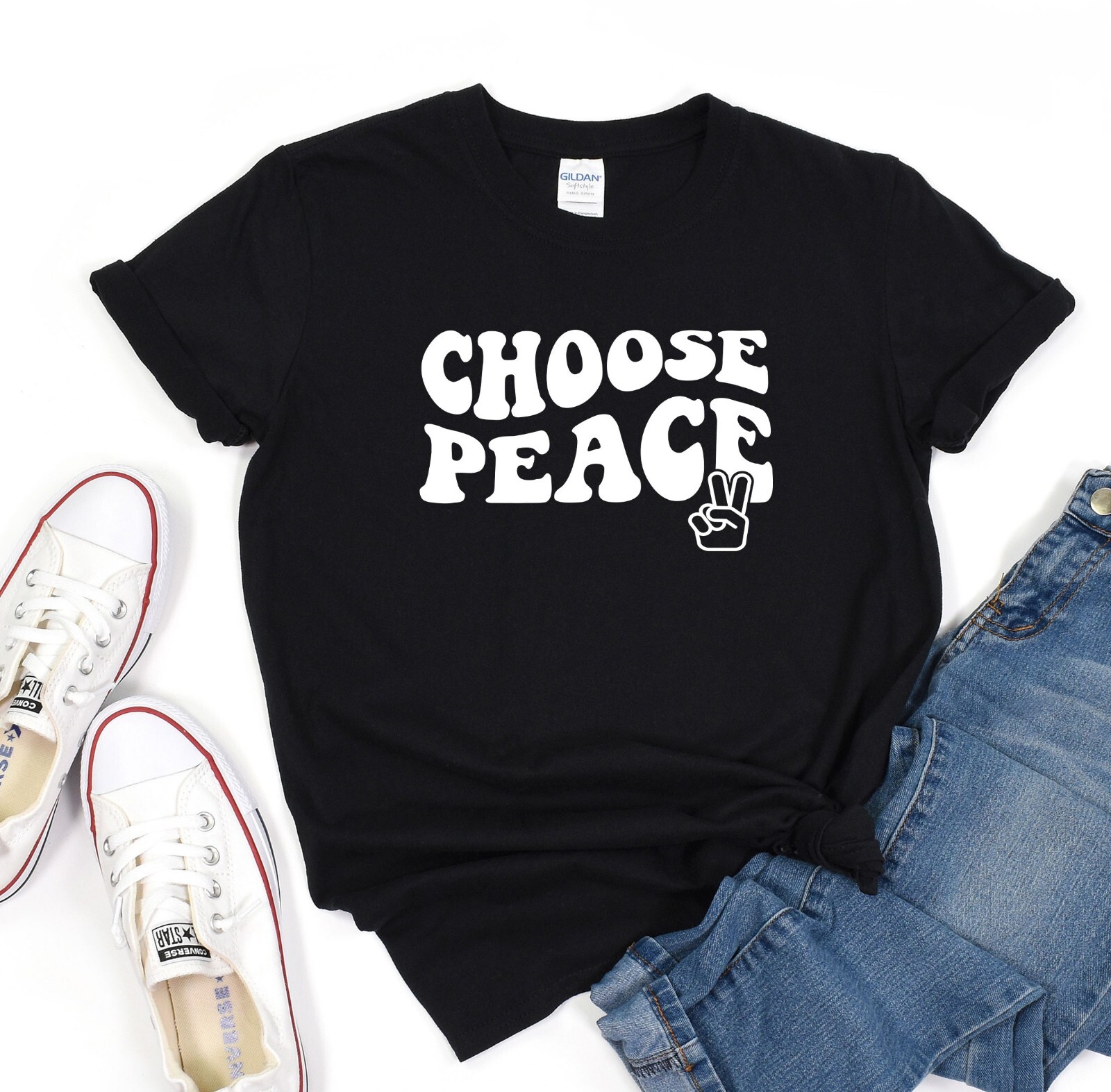 Choose Peace Shirt, No War Tshirt, Gift Tee, Activist Tshirt gallery