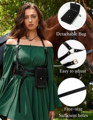 Renaissance Belt Pouch Pirate Accessories Body Harness Waist Bag Women