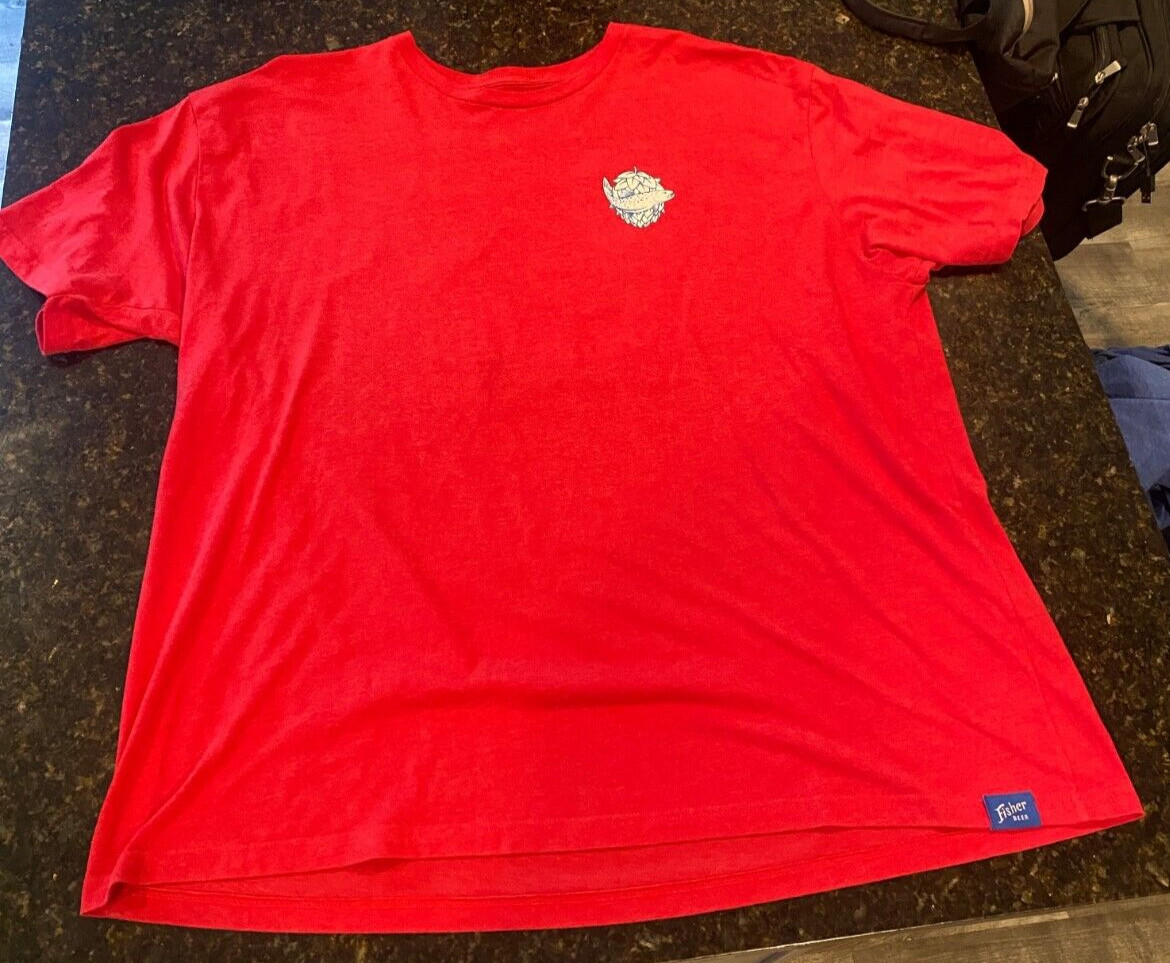 Fisher Brewing Company TShirt Mens 3XL Red Salt Lake City Crew Neck Short Sleeve gallery