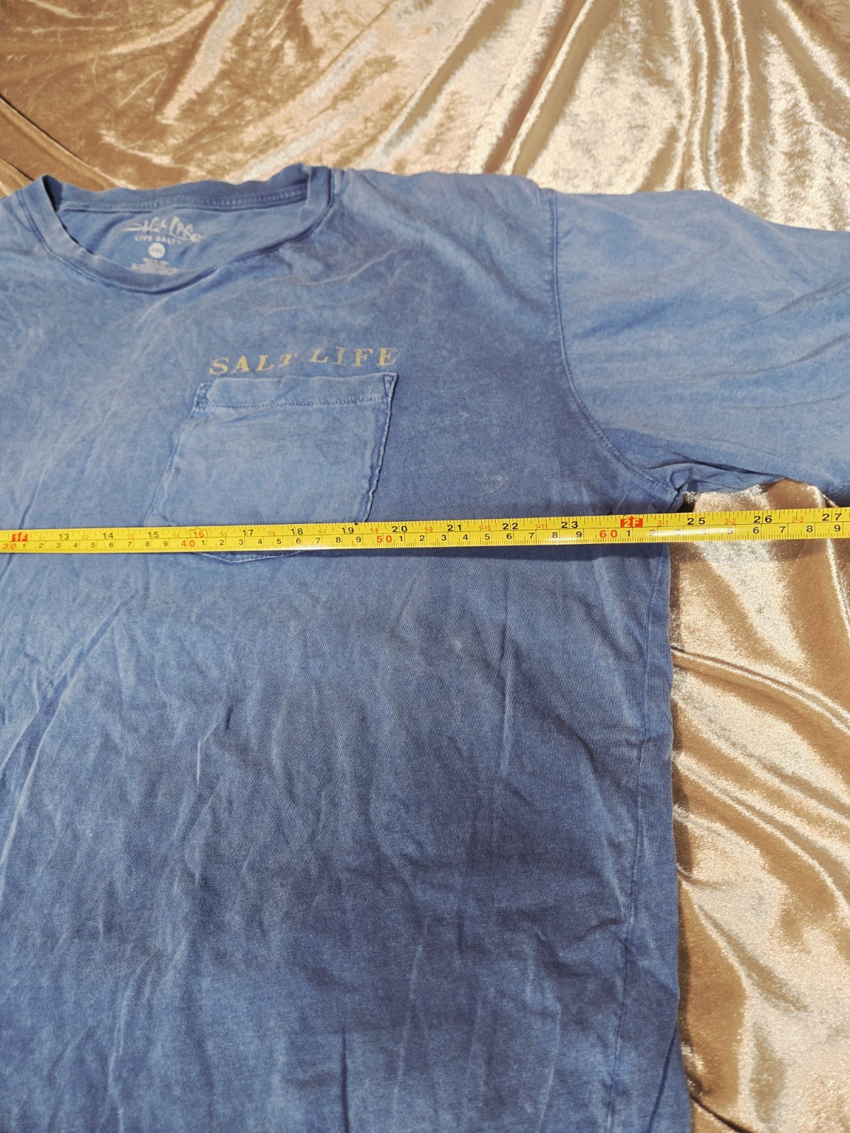 Salt Life 2XL Men's Short Sleeve Blue Shirt Surfboard Beach Life Outdoor Cotton gallery